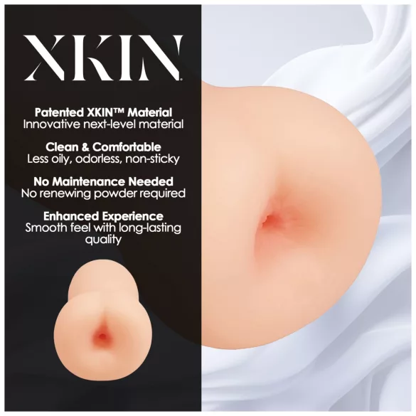 XKIN - masturbator în formă de fund fals realist - M (natural)