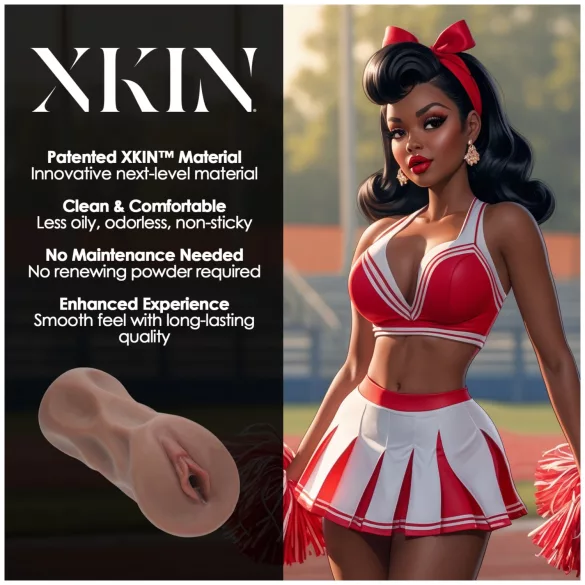 XKIN Cheerleader Cherry - vaginǎ artificială realistă masturbator (nuanță naturală închisă)