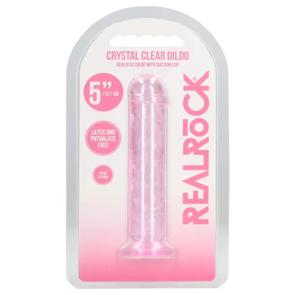 RealRock - dildo realist cu ventuză (roz) - 12,7 cm
