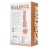 RealRock - vibrator cu ventuză - realist - culoare naturală 18cm