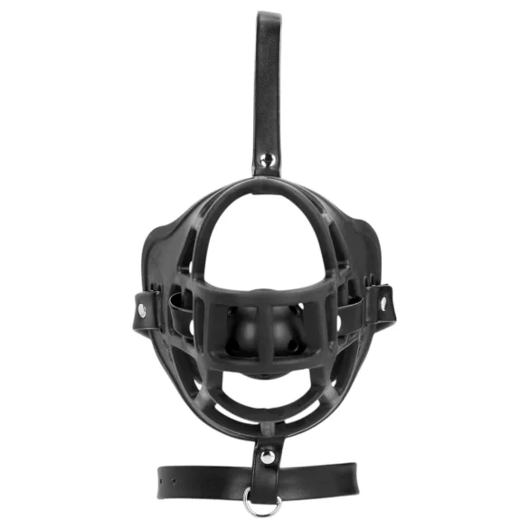 Ouch! - mască pentru gură cu dopuri bucale integrate - negru