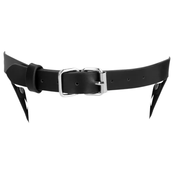 Ouch! - mască tip cușcă - piele ecologică - negru