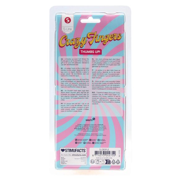 S-Line - dildo realist pentru deget mare - silicon natur