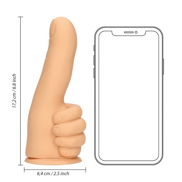 S-Line - dildo realist pentru deget mare - silicon natur