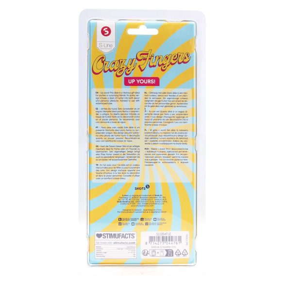 S-Line - dildo în formă de deget mijlociu - culoare naturală