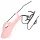 Loveline - vibrator pentru deget cu textură - silicon roz