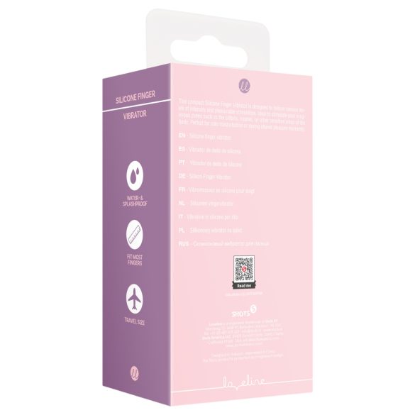 Loveline - vibrator pentru deget cu textură - silicon roz