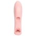 Loveline - vibrator pentru deget cu textură - silicon roz