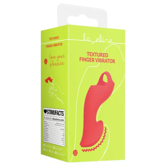 Loveline - vibrator pentru deget - stimulare intensă - roșu