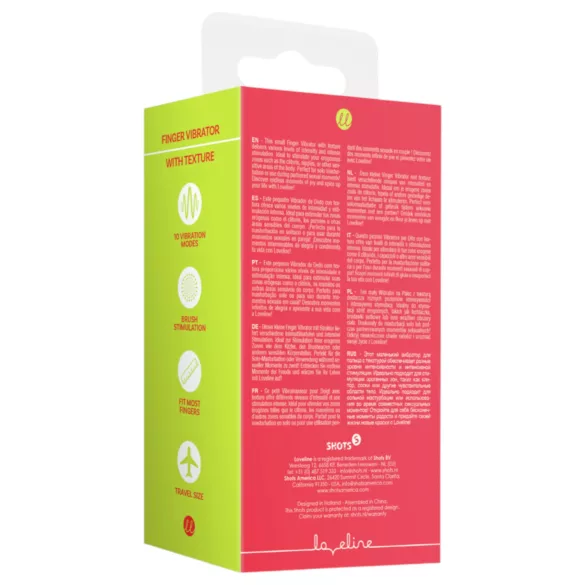 Loveline - vibrator pentru deget - stimulare intensă - roșu