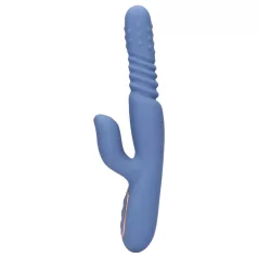 Loveline - vibrator cu thrust încălzitor - albastru