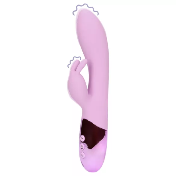 Loveline - vibrator cu iepuraș cu încărcare, pentru clitoris (roz)