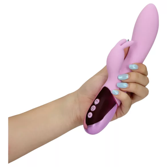 Loveline - vibrator cu iepuraș cu încărcare, pentru clitoris (roz)