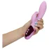Loveline - vibrator cu iepuraș cu încărcare, pentru clitoris (roz)