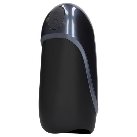 Loveline - Masturbator negru, impermeabil, reîncărcabil și vibratant