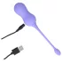 Loveline - bilă vaginală cu vibrații wireless reîncărcabilă - mov