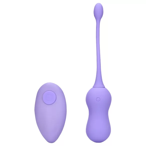 Loveline - bilă vaginală cu vibrații wireless reîncărcabilă - mov