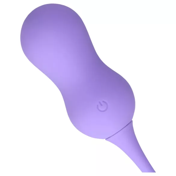 Loveline - bilă vaginală cu vibrații wireless reîncărcabilă - mov