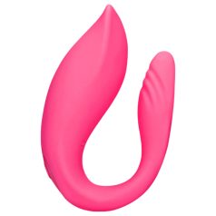   Loveline - vibrator pentru cuplu cu telecomandă, reîncărcabil - roz