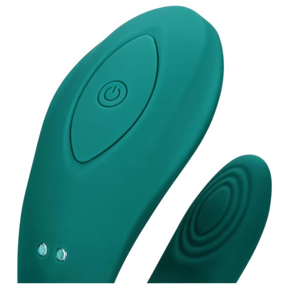 Loveline - vibrator pentru cuplu, reîncărcabil, rezistent la apă, verde
