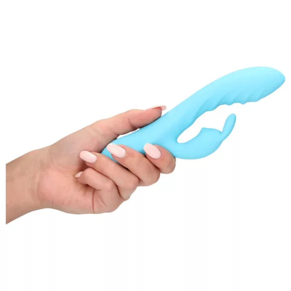 Loveline - vibrator rabbit pentru clitoris, rezistent la apă - albastru