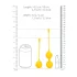 Loveline - set bile vaginale silicon - 2 piese - galben