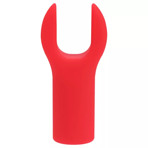 Loveline Angel - vibrator tip ruj cu 4 accesorii (roz)