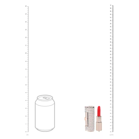 Loveline Angel - vibrator tip ruj cu 4 accesorii (roz)