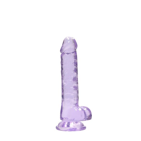 RealRock - dildo realist transparent - liliac 17cm