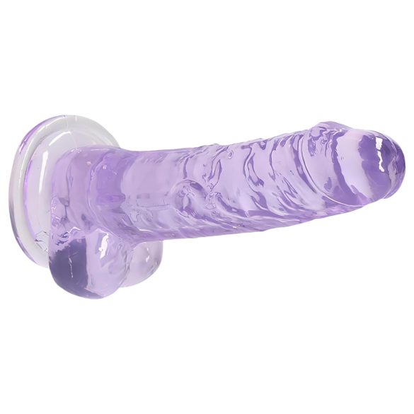 RealRock - dildo realist transparent - liliac 17cm