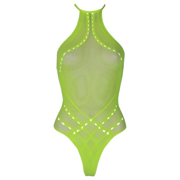 Ouch! - body sexy cu bretele fosforescent - neon verde