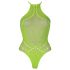 Ouch! - body sexy cu bretele fosforescent - neon verde