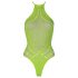 Ouch! - body sexy cu bretele fosforescent - neon verde - XL-4XL