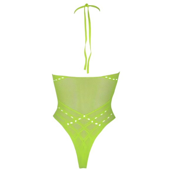 Ouch! - body sexy cu bretele fosforescent - neon verde - XL-4XL