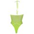 Ouch! - body sexy cu bretele fosforescent - neon verde - XL-4XL