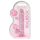 REALROCK - dildo realistic transparent - roz (17cm)