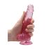 REALROCK - dildo realistic transparent - roz (17cm)
