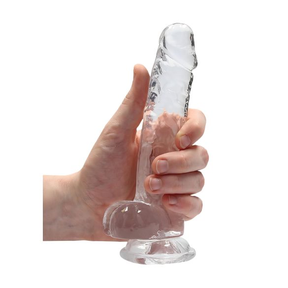 RealRock - dildo realist transparent - 17 cm