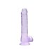 RealRock - dildo realist transparent - mov 19cm