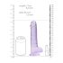 RealRock - dildo realist transparent - mov 19cm