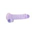 RealRock - dildo realist transparent - mov 19cm