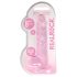 REALROCK - dildo realist transparent - roz (19cm)