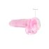 REALROCK - dildo realist transparent - roz (19cm)