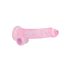 REALROCK - dildo realist transparent - roz (19cm)