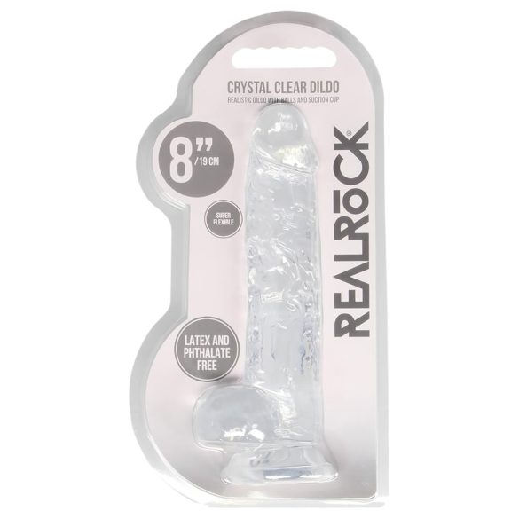 REALROCK - dildo realist transparent - 19cm