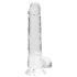 REALROCK - dildo realist transparent - 19cm