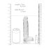 REALROCK - dildo realist transparent - 19cm