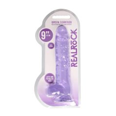 REALROCK - dildo realist transparent - mov (22cm)