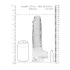 RealRock - dildo realist transparent - 22 cm