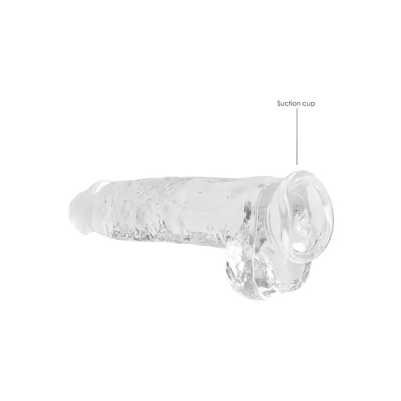RealRock - dildo realist transparent - 22 cm
